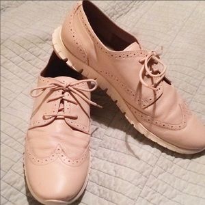 Cole Haan Zero Grand Blush Leather Wingtip size 10